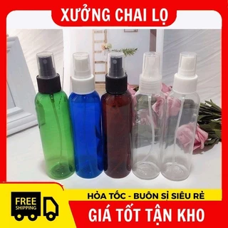 Chai Lọ Xịt Phun Sương   Vỏ Nhựa Pet 150ml/200ml/250ml,