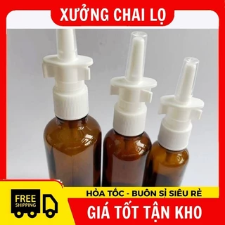 Chai Lọ Xịt Mũi Thẳng Thủy Tinh 5ml,10ml,15ml,20ml,30ml,50ml Đựng Dung Dịch