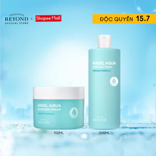 Combo Kem dưỡng ẩm Tinh Linh Angel Aqua Moisture Cream 150ml + Nước hoa hồng Angel Aqua Moisture Toner 500ml