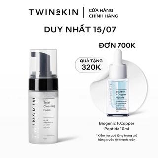 Sữa Rửa Mặt Tạo Bọt Kiểm Soát Dầu - Total Cleansing Foam Twins Skin 100ml