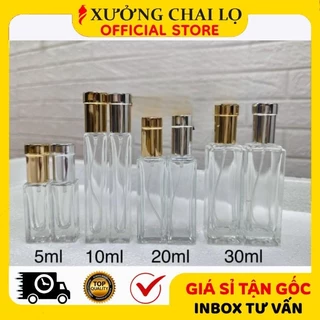 Lọ Chiết Nước Hoa 5ml 10ml 15ml 20ml 30ml ❣️BUÔN SỈ RẺ❣️ Chai Đựng Dầu Thơm, Phụ Kiện Du Lịch