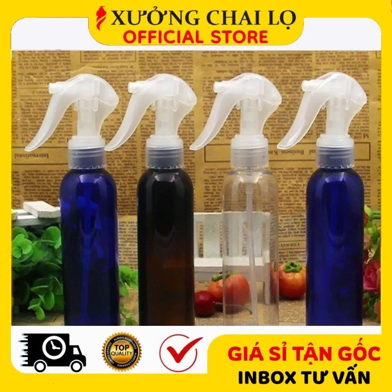 Chai Xịt Vòi Chuột ❣️BUÔN SỈ RẺ❣️ Chai Nhựa Pet Vòi Chuột 100ml,150ml,200ml,250ml,300ml Rỗng Chiết Mỹ Phẩm