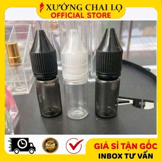 [Combo 100sp] Lọ Mực Xăm 10ml, Chai Nhựa Chiết Mực Phun Xăm