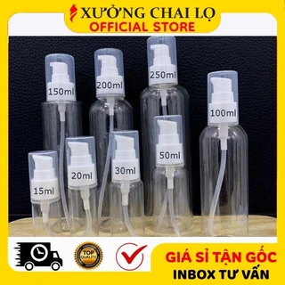 Chai Lọ Chiết Mĩ Phẩm ❣️BUÔN SỈ RẺ❣️ Chai Lọ Nhựa Pet Xịt Giọt 10ml - 300ml Chiết Mỹ Phẩm Du Lịch