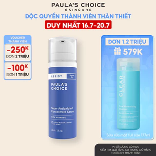 Tinh chất ngăn ngừa lão hóa chuyên sâu cho da khô Paula's Choice Resist Super Antioxidant Concentrate Serum 30ml 7640