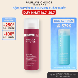 Toner phục hồi độ ẩm cho da Paula's Choice Skin Recovery Enriched Calming Toner 190ml 1250