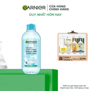 Nước Tẩy Trang làm sạch sâu dịu nhẹ cho mọi loại da - Garnier Micellar Cleansing Water 400ml