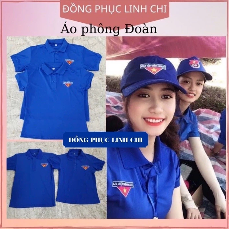 Áo Phông Đoàn Thanh Niên Chất Đẹp Co Giãn Logo Thêu