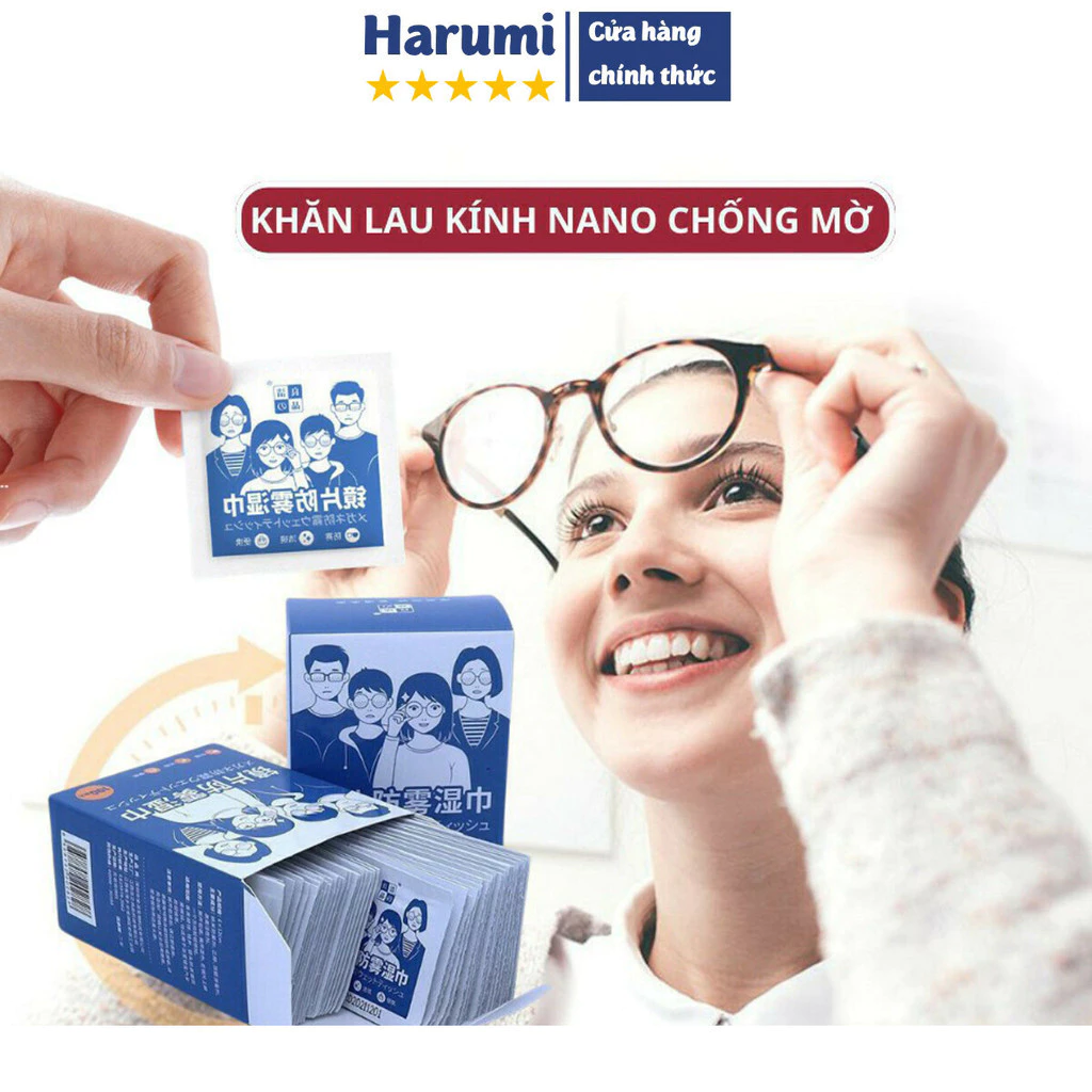 Khăn Giấy Lau Kính Mắt Nano, Khăn Giấy Lau Tẩy Kính Chống Bám Hơi Nước, Bụi Bẩn
