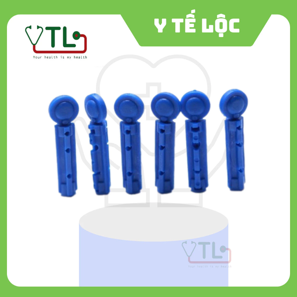 Bộ 25 Kim lấy máu tròn dùng cho các máy đo đường huyết On call, Sinocare, omron, Microlife, onetouch