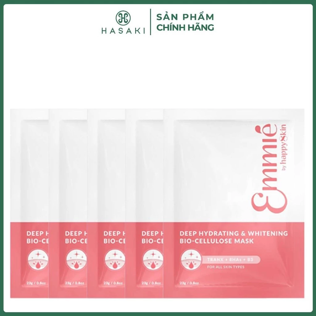 Combo 5 Mặt Nạ Emmié Cấp Ẩm Sâu & Dưỡng Sáng Da 25g Hasaki Sản Phẩm Chính Hãng