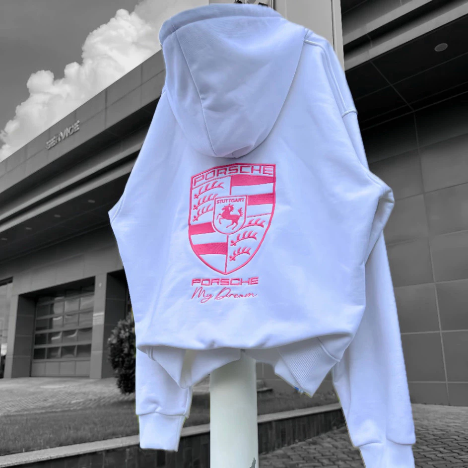 Hoodie Zip PORSCHE full thêu - Aonhalam