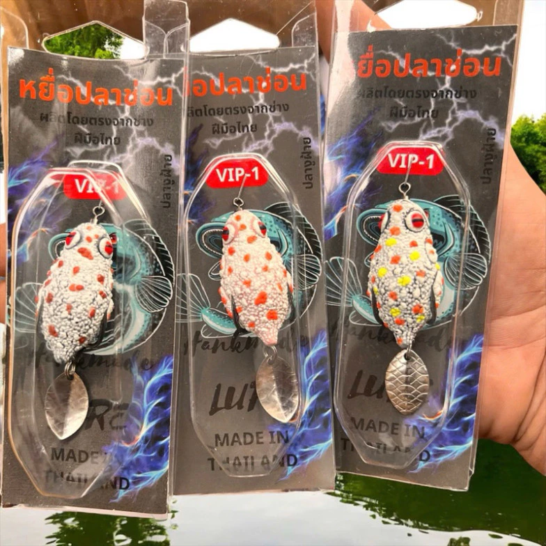 mồi hơi tắc kè, mồi lửng chuyên câu 7g, mồi cóc Vip1 có chân câu cá lóc action cực mạnh lưỡi câu thép chống vướng hgavx6