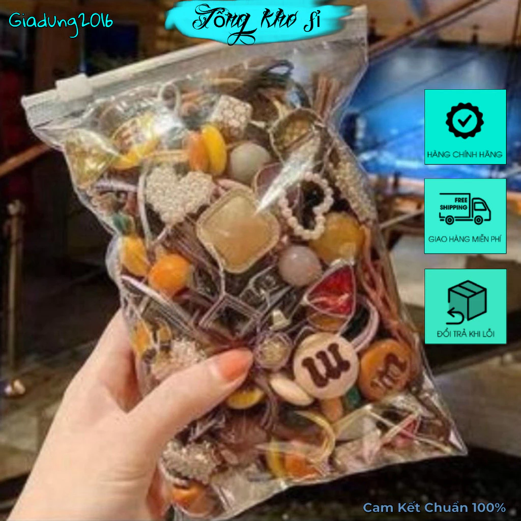 🌏FREE SHIP🌎 Sét 50 Dây Buộc Tóc Hàn Quốc Siêu Xinh (Tuyển Sỉ)