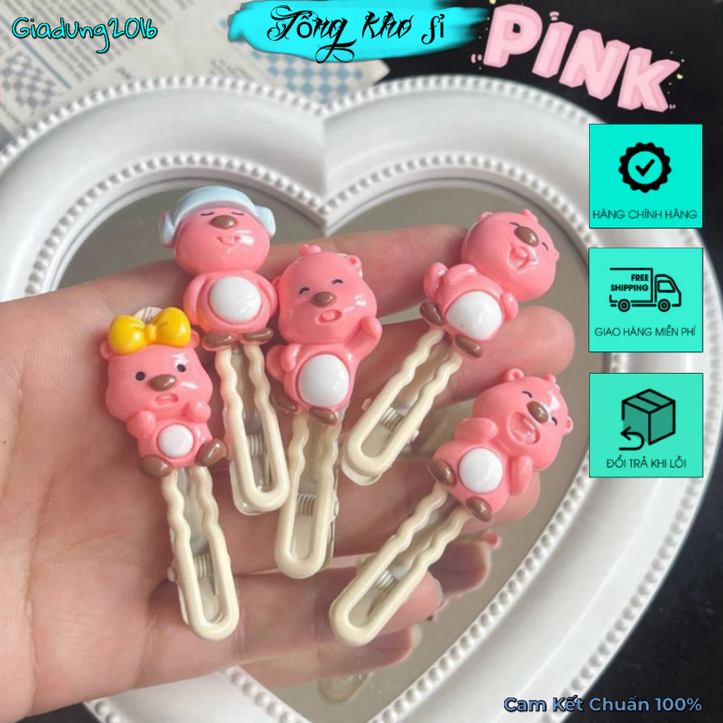 Set 5 kẹp tóc LOOPY 🌏FREE SHIP🌎 5 biểu cảm khác nhau siêu dễ thương (Tuyển Sỉ)