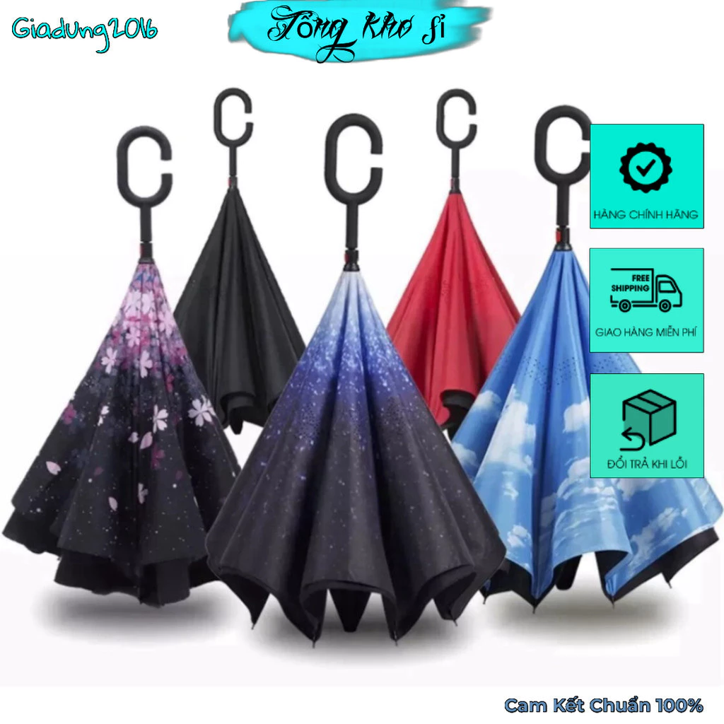 Ô gấp ngược thông minh 🌏FREE SHIP🌎 Dù gấp ngược đi ô tô tàu điện kiểu Nhật