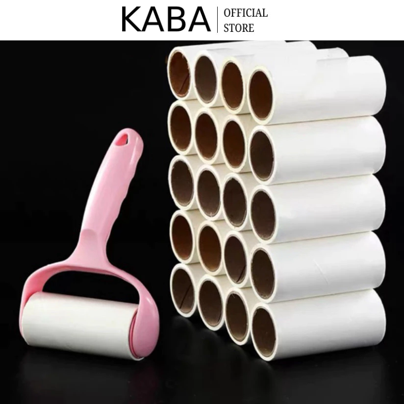 [COMBO 20 LÕI LĂN] Lõi Lăn Bụi Quần Áo Siêu Dính 60 Tờ, Cây Lụi Lăn Tóc Dính, Lăn Bụi Thảm, Dọn sạch Lông Thú Cưng KABA