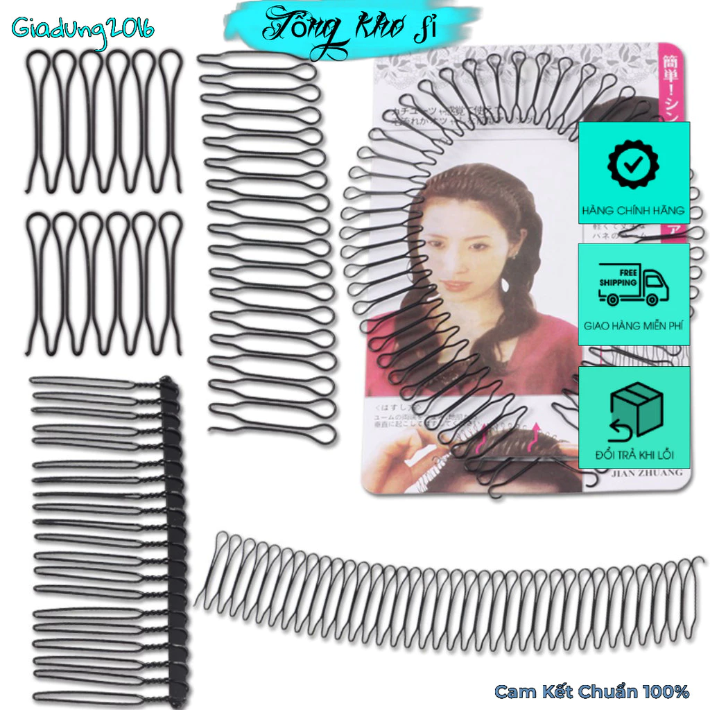 Xược Tóc Cố Định Tóc Con Gọn Gàng Chống Rối Nhiều Kích Thước (Tuyển Sỉ)
