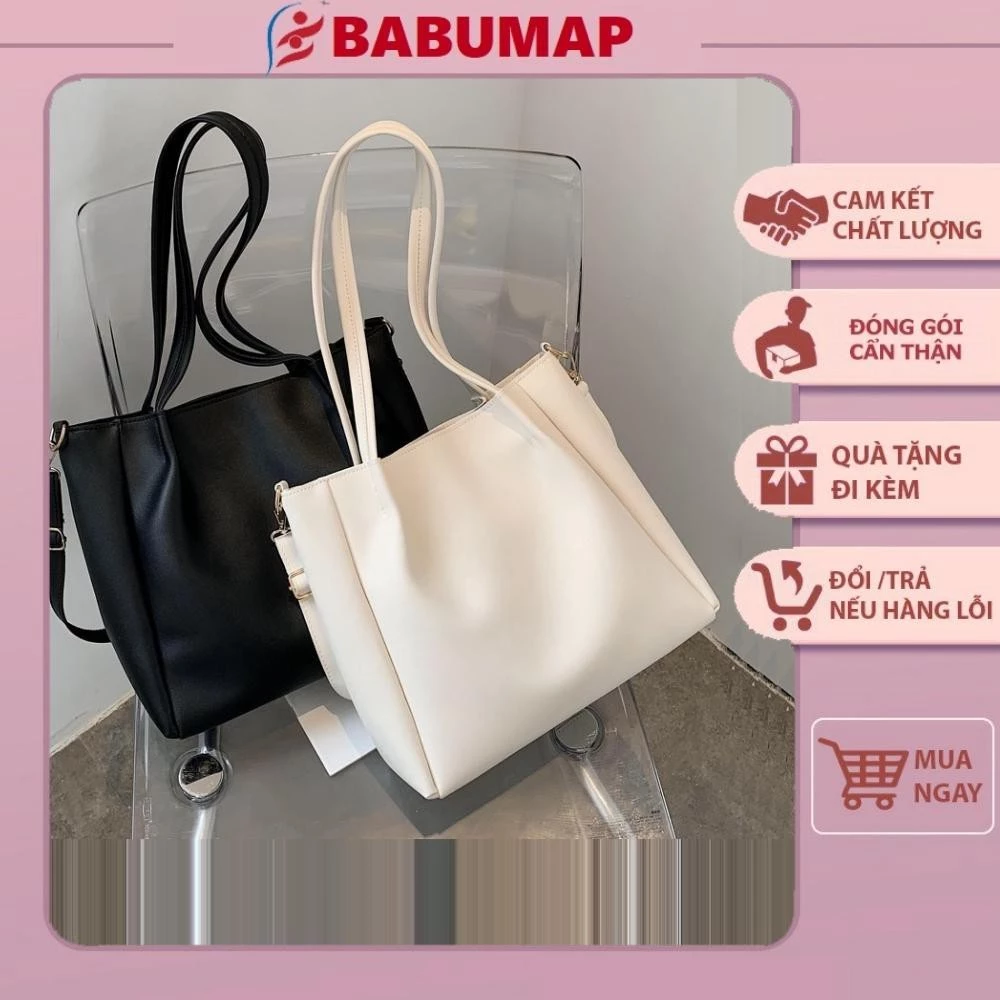 Túi Tote Công Sở Da Thời Trang Đi Làm Đi Chơi Đựng Đồ Du Lịch Size To Cap Cấp _TDC098