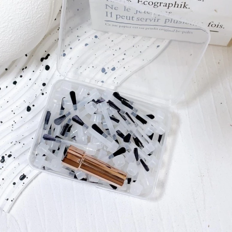 Bộ chổi thay chai sơn, chổi thay chai sơn kèm cán, chôi sơn nail,cọ sơn nail
