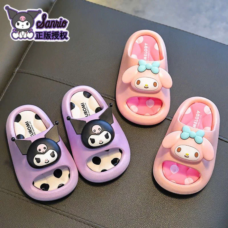 Dép quai ngang cho bé hoạt hình 3D cho bé đế êm chống trơn trượt (2131)