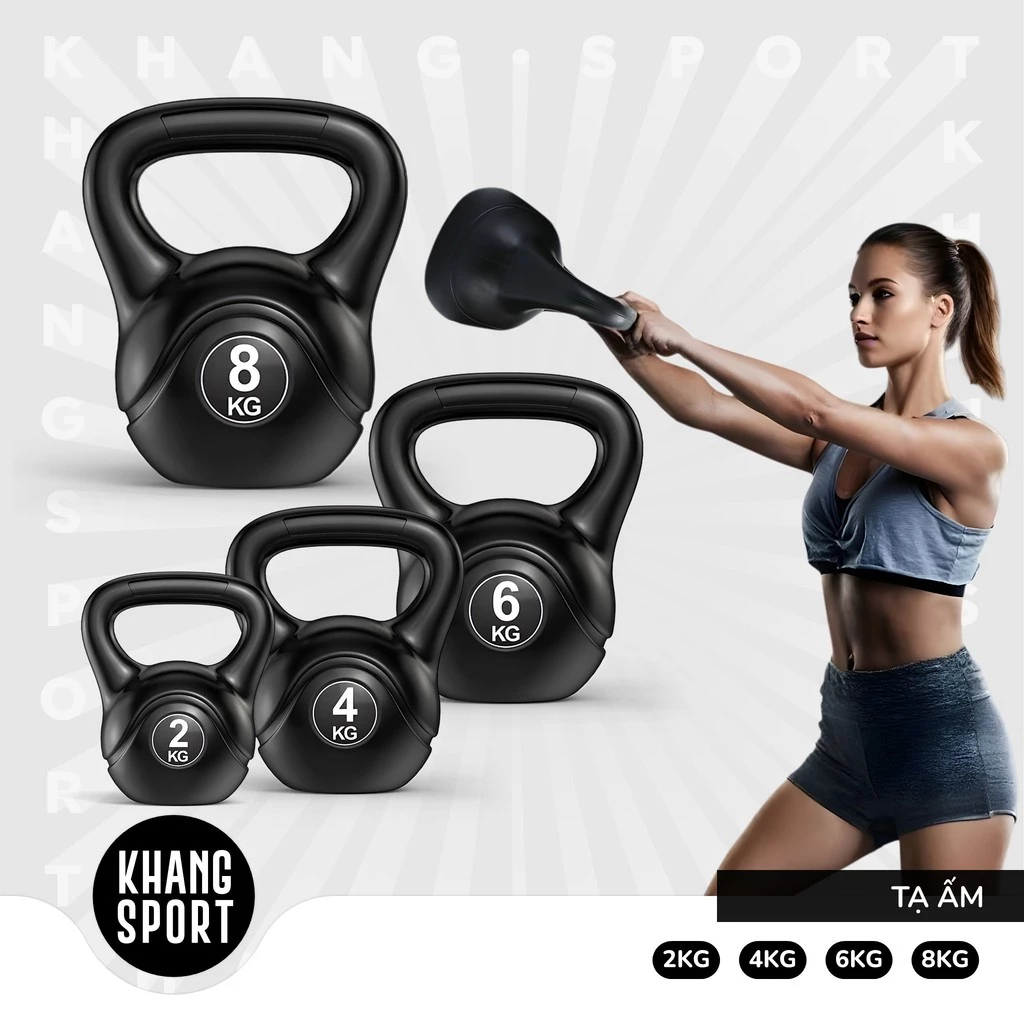 [1 Cái] Tạ Bình Vôi 2kg-4kg-6kg-8kg Tập Squat, Tạ Ấm Dụng Cụ Thể Thao Tại Nhà Chống Đẩy - TaAm