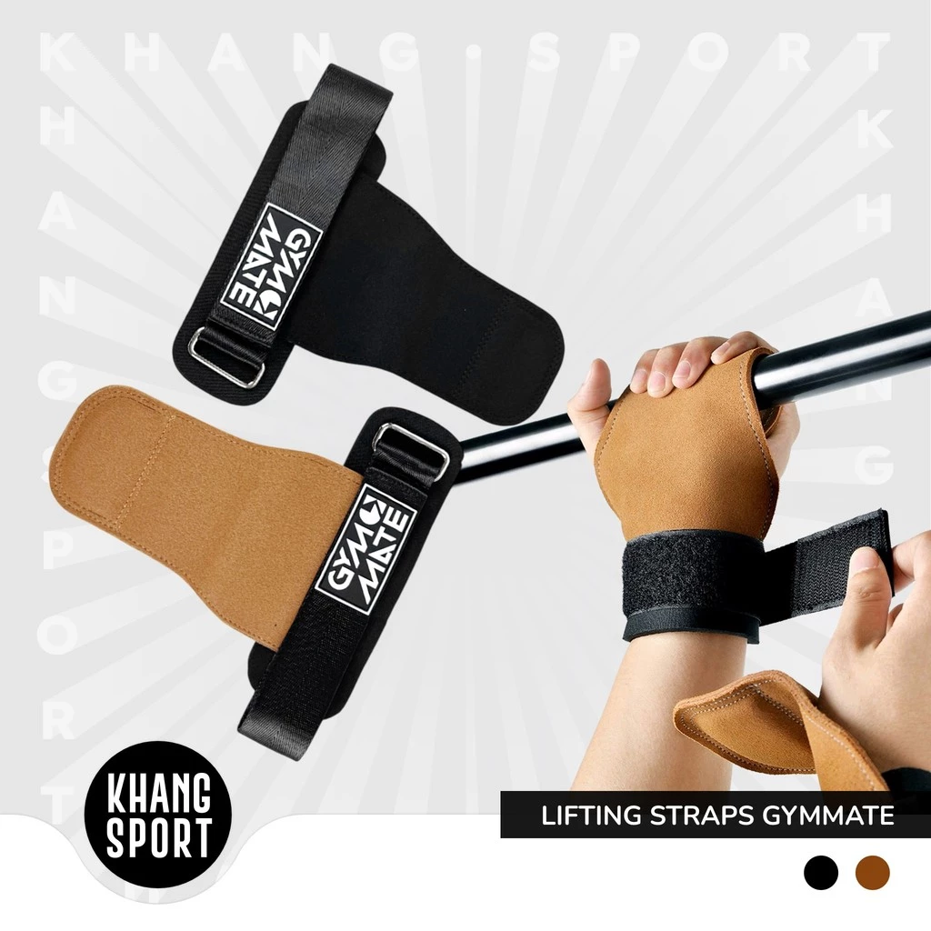 [1 Đôi] Găng Tay Tập Gym GYMMATE - Lifting Strap Đa Năng Hỗ Trợ Tập Gym, Deadlift, Đu Xà, Kéo Lưng Xô - KL-GYMMATE