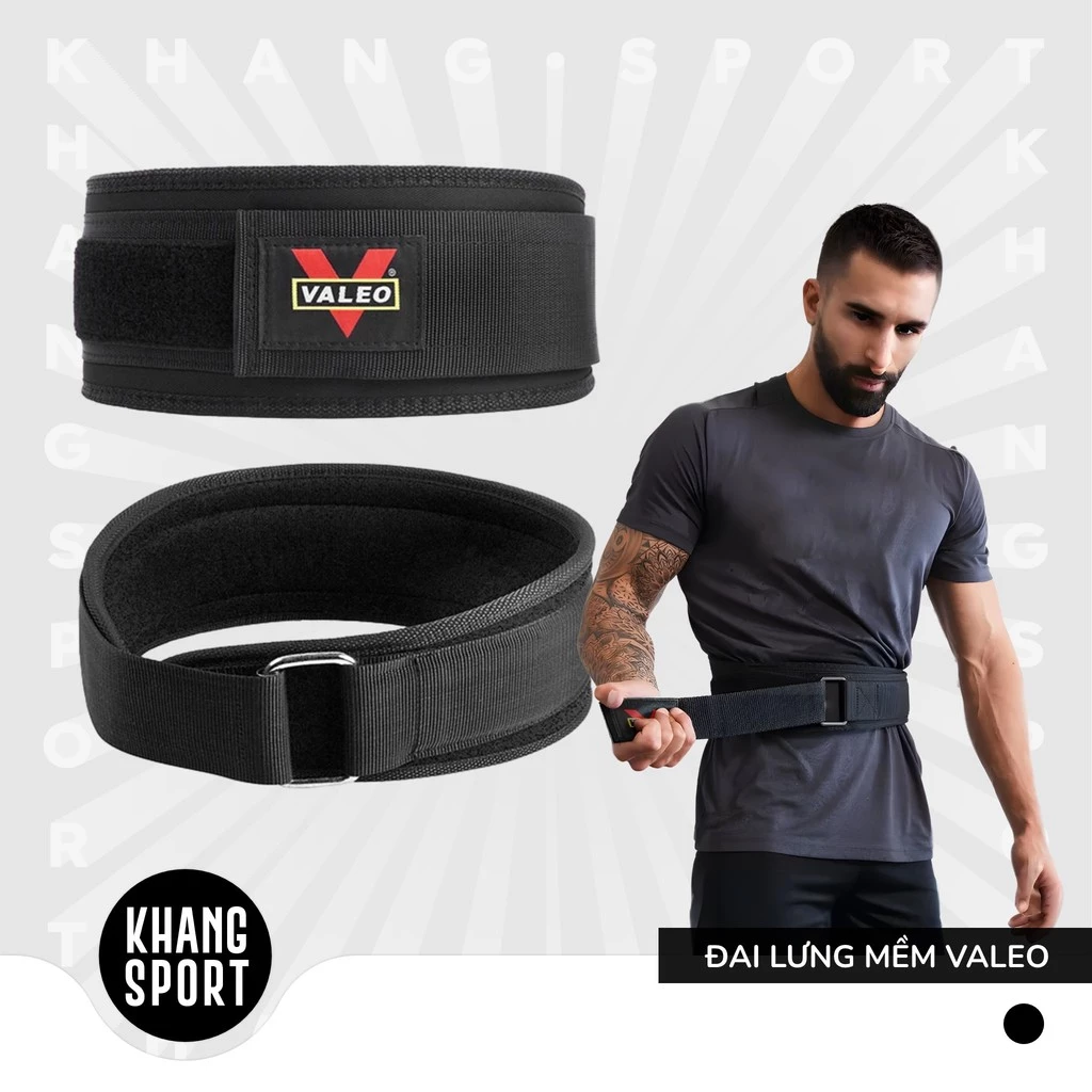 Đai Lưng Mềm VALEO Tập Gym, Phụ Kiện Thể Thao - DL-ValeoMem