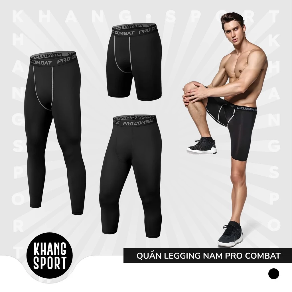 Quần Giữ Nhiệt Nam Quần Legging Combat Pro Tập Gym Thể Thao Co Giãn 4 Chiều - QuanLegging