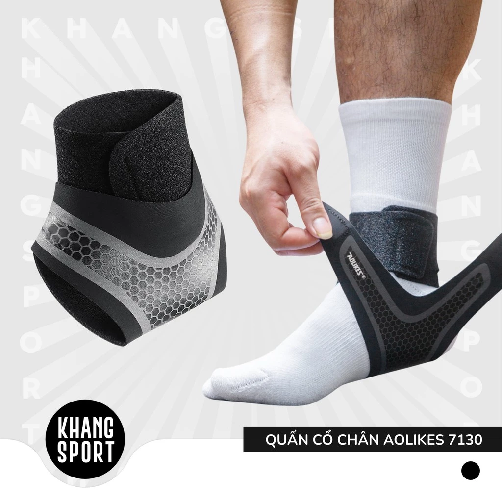 Băng Cổ Chân Aolikes 7130, Đai Quấn Bảo Vệ Mắt Cá, Bó Cổ Chân Tập Gym Thể Thao - AL7130