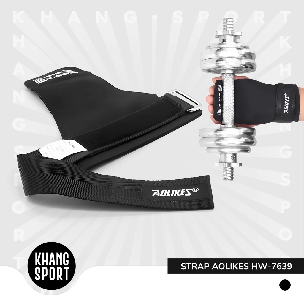 [1 Đôi] Dây Kéo Lưng Aolikes 7639 - Lifting Strap Hỗ Trợ Kéo Xà - AL7639