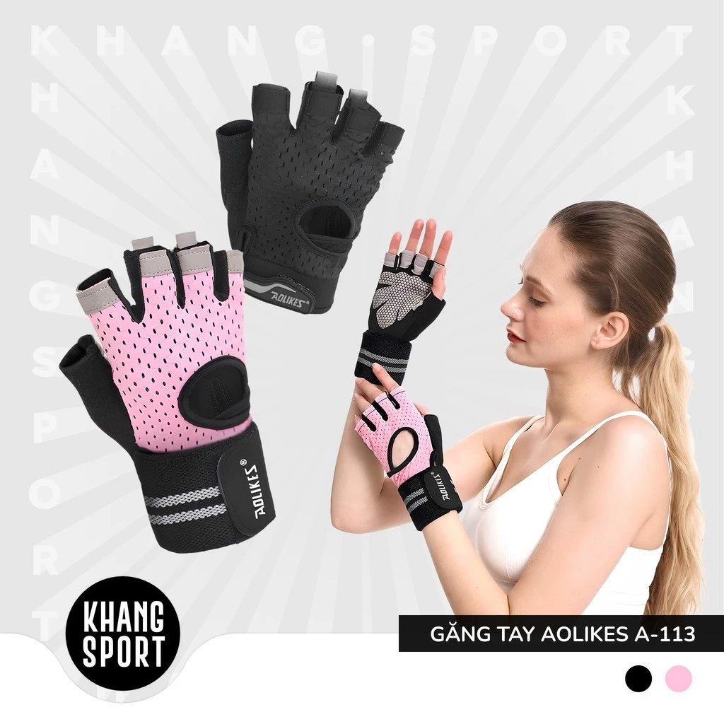 Găng Tay Aolikes A-113 - Găng Tay Nam, Nữ Tập Gym - AL113
