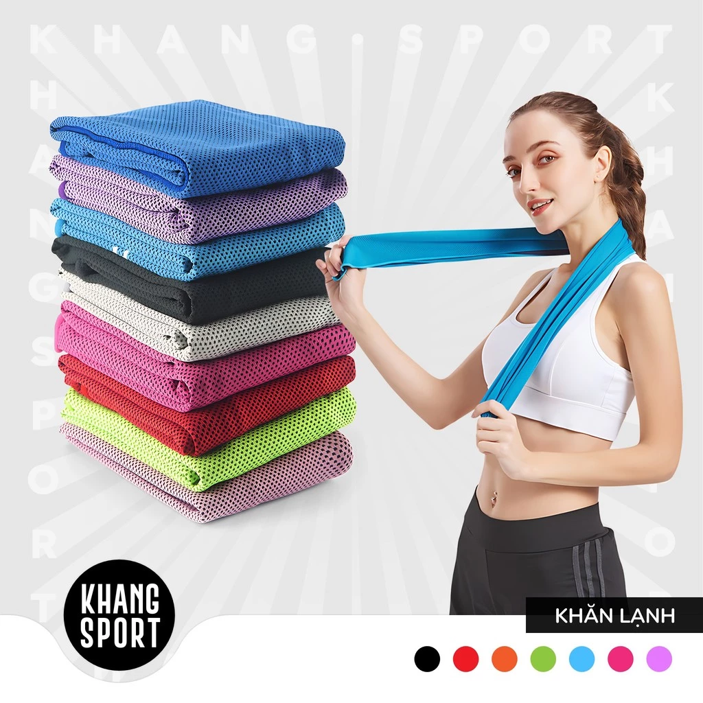 Khăn Lạnh Đa Năng - Khăn Tập Gym, Thể Thao Thấm Hút Mồ Hôi, Mát Lạnh - KhanLanh01