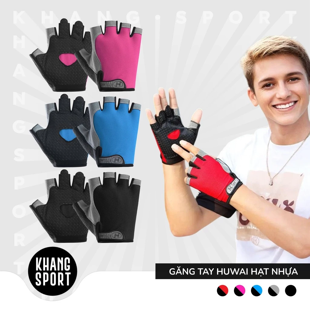 Găng Huwai Hạt Nhựa - Găng Tay Tập Gym - GT-HuwaiHatNhua