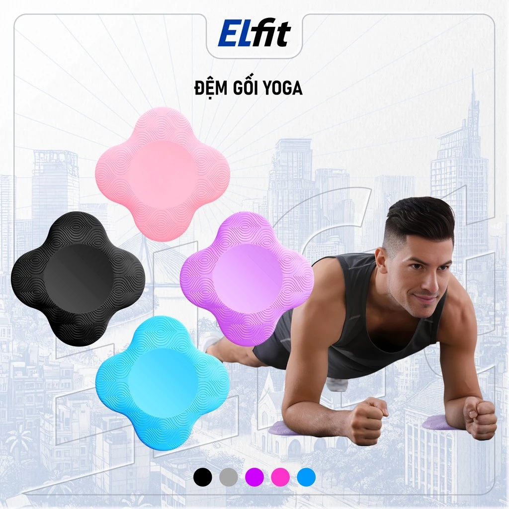 Đệm Yoga Chống Đau Gối - Cổ Tay - Hông - Khuỷu Tay Khi Tập Luyện - DemGoiYoga