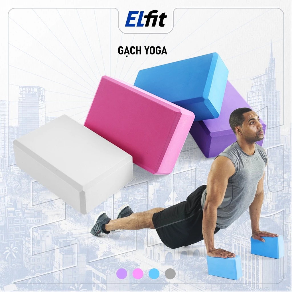 Gạch Tập Yoga Gối Tập 200g Loại 1 Dụng Cụ Tập Yoga Tại Nhà Chất Liệu Xốp Chống Trơn Chống Nước - GachYoga