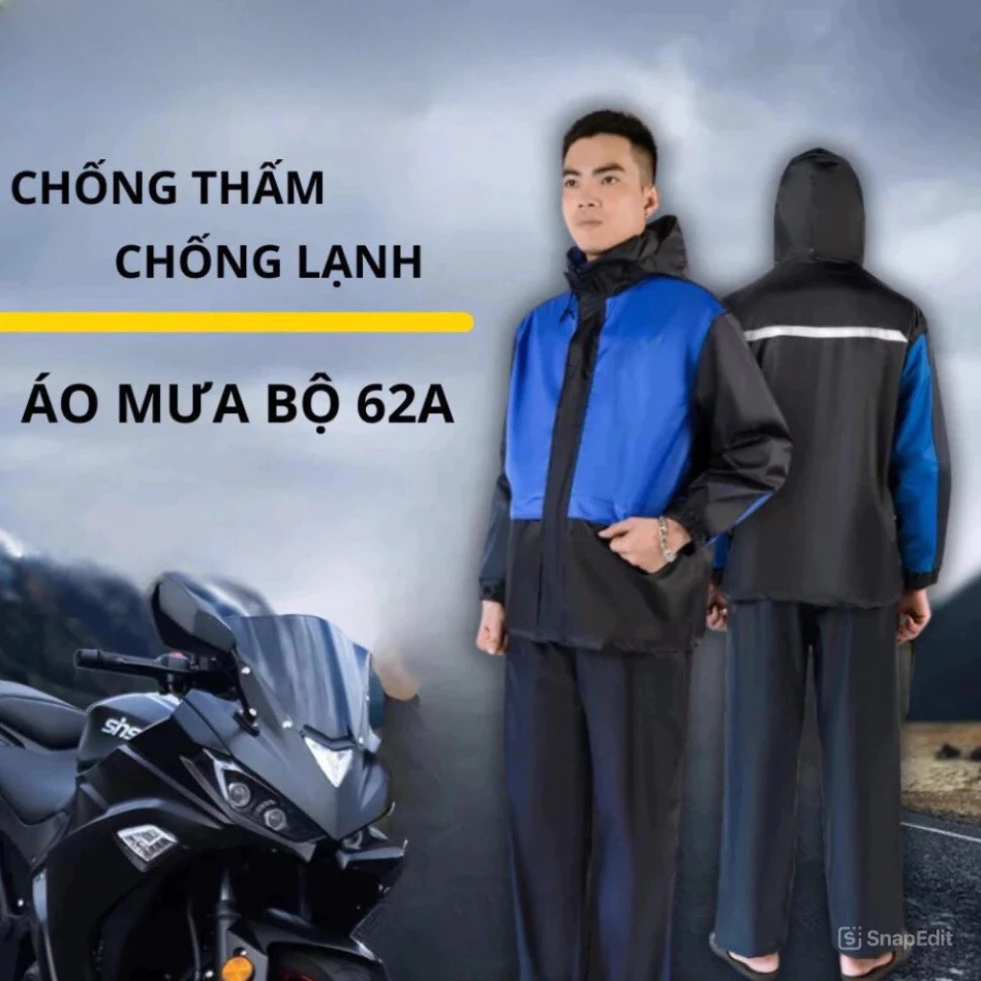 Áo Mưa Bộ Người Lớn Thời Trang Làm Bằng Chất Liệu Vải Dù Chống Thấm Nước HGHOME