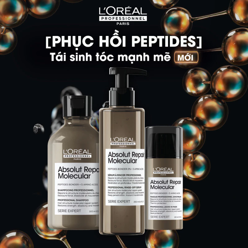 [GIFT] Mặt nạ phục hồi Peptides chuyên nghiệp cho tóc hư tổn Absolut Repair Molecular 75ml
