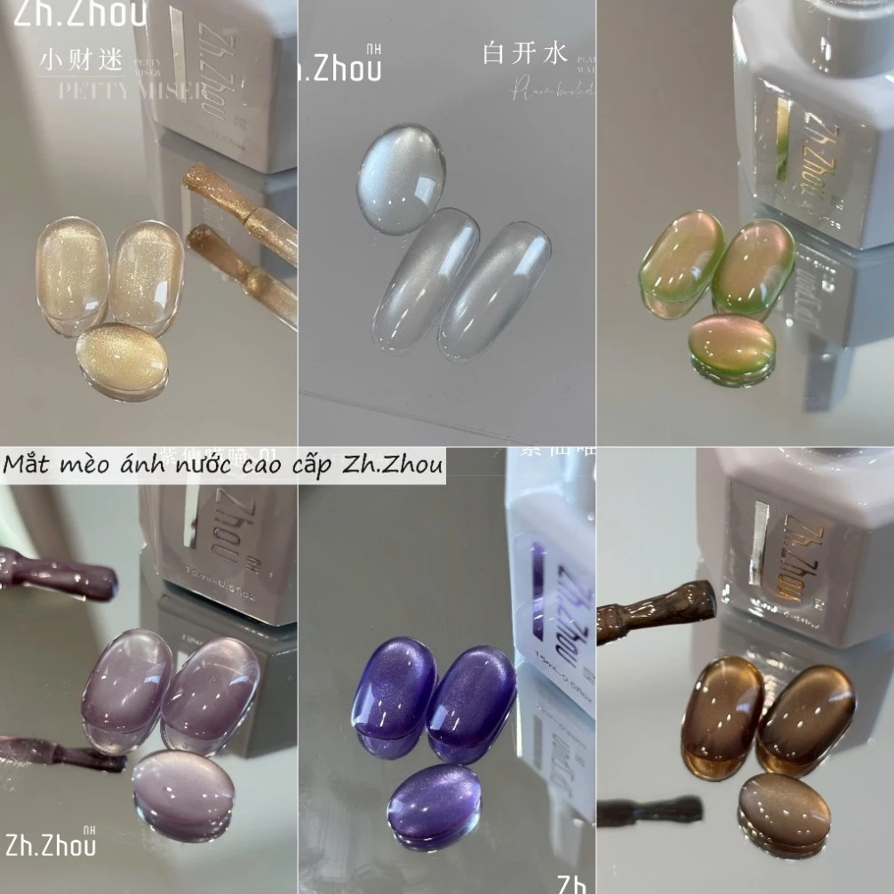 Sơn mắt mèo ánh nước Trắng, mắt mèo ổi đào, mắt mèo ánh trăng, mắt mèo cực quang