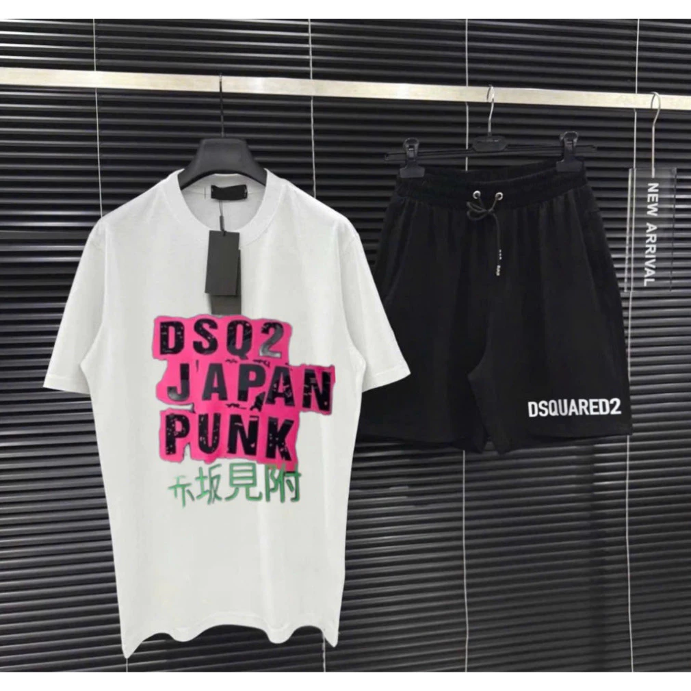 Bộ Quần Áo hè DSQ Japan Punk Mãu Mới Hot 2025 Chất Liệu Cootn Thoáng Mát Mềm Mịm