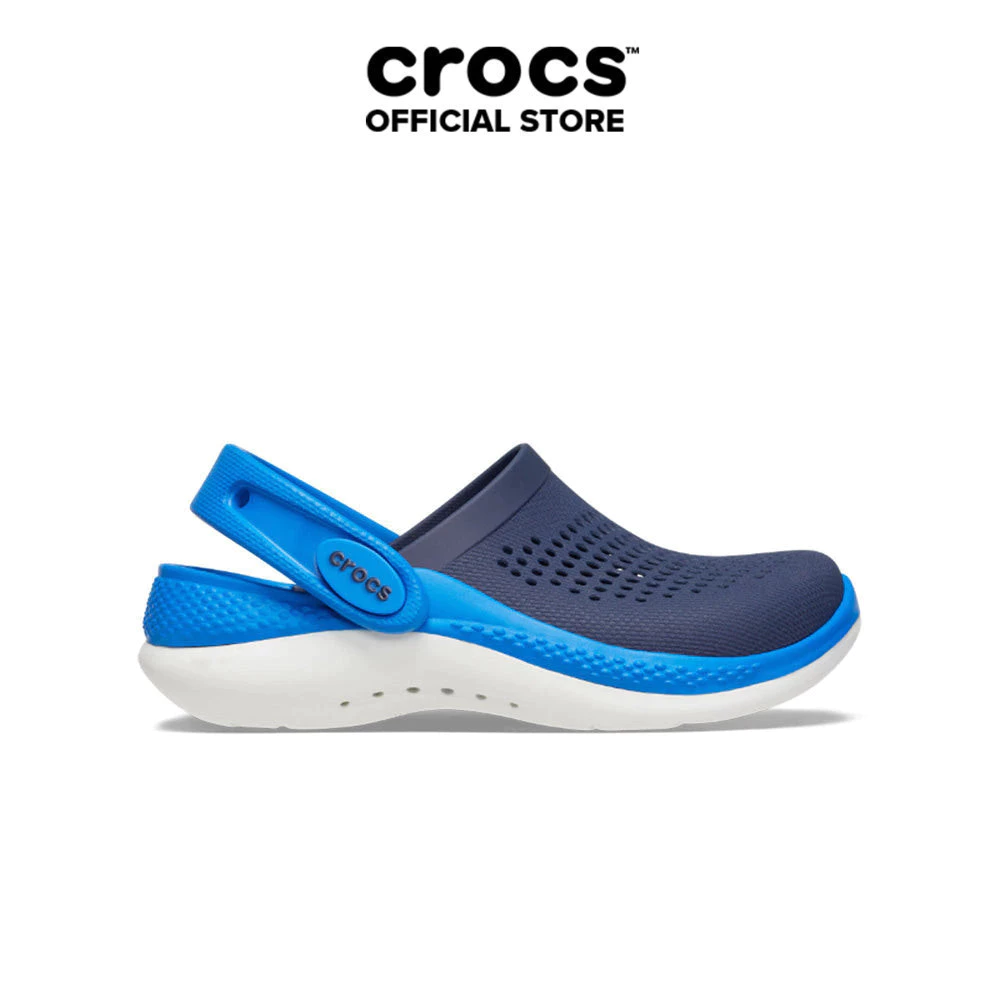 Giày Clog Trẻ Em Crocs Toddler Literide 360 - Navy/Bright Cobalt