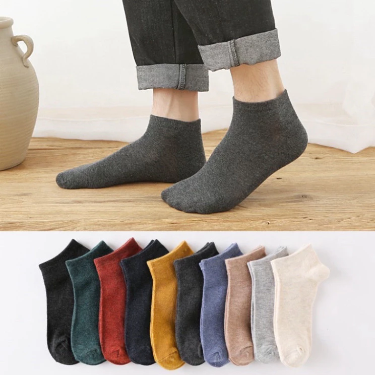 Tất Vớ Ngắn Cho Cả Nam Và Nữ Vải Cotton Kháng Khuẩn Chống Mùi Hôi Nhiều Màu Basic Đẹp Cao Cấp