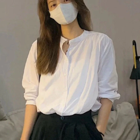 Áo Sơ Mi Cổ Tàu Nữ Tay Dài Công Sở - Chất Liệu Linen Thoáng Mát - Thấm Hút Mô Hôi, Phong Cách Hàn Quốc Basic 2025