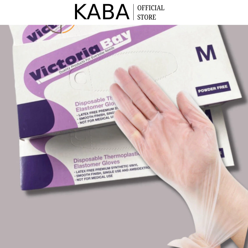 Găng Tay Nấu Ăn Siêu Dai Nhà Bếp Bao Tay Nấu Ăn Chất Liệu TPE COMBO 5 Hộp 100 Cái Chế Biến Thức Ăn Siêu Sạch Sẽ KABA