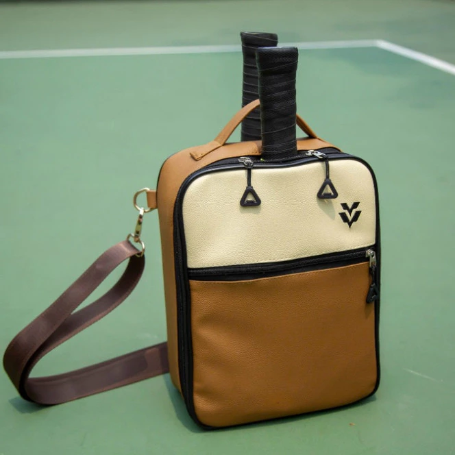 Túi đựng vợt Pickleball nam cao cấp, da PU bền bỉ, thiết kế nhiều ngăn, túi đi du lịch nam