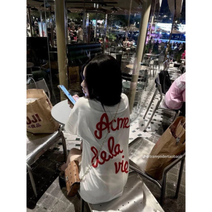 Áo Phông Nam nữ A.Đê V L Form Rộng Unisex Chữ Thêu XÙ Chất COTTON 2 Chiều Co giãn, Không Nhăn Siêu Đẹp Mẫu Hot Form Dộng