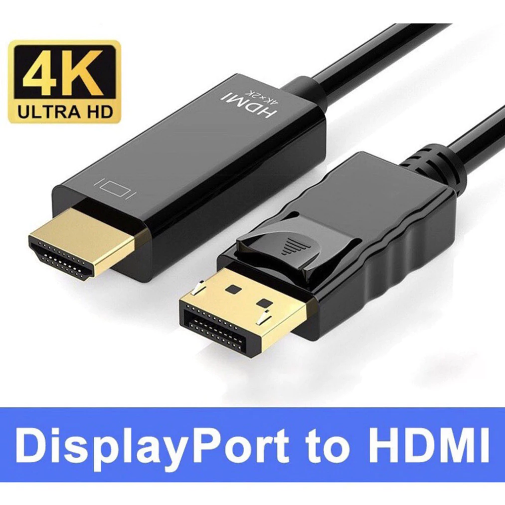 Cáp chuyển Displayport DP sang HDMI chất lượng 4K dây dài 1.8 mét hình ảnh  siêu nét