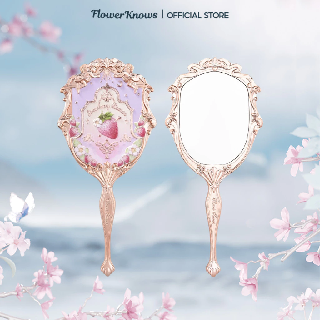 Gương cầm tay FLOWER KNOWS màu dâu tây xinh xắn [gift] fk2026