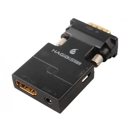 Đầu Chuyển VGA sang HDMI có audio (Hộp carton)