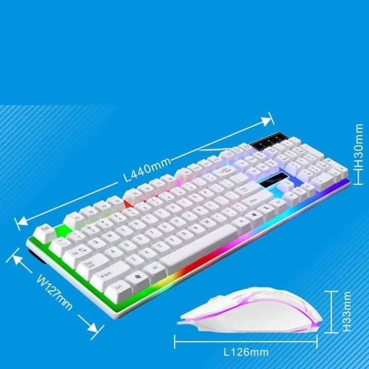 Bộ bàn phím và chuột G21B Game Led 7 màu